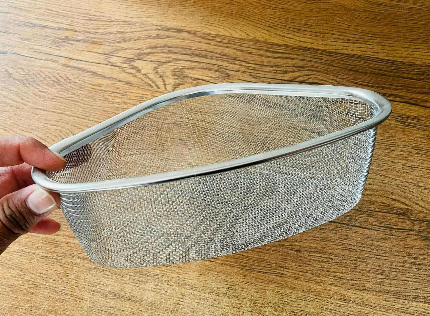 Kitchen Sink Drain Basket Triangle Shape Stainless Steel -KC