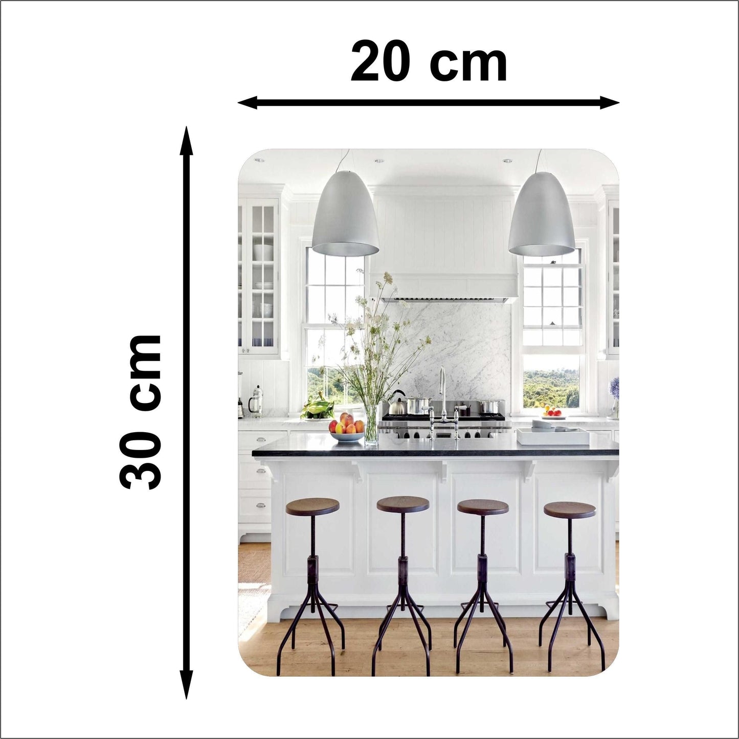 Combo of Oval Shape & Square Shape Mirror (Pack of 2) -TC