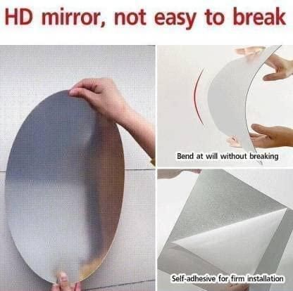Combo of Oval Shape & Square Shape Mirror (Pack of 2) -TC