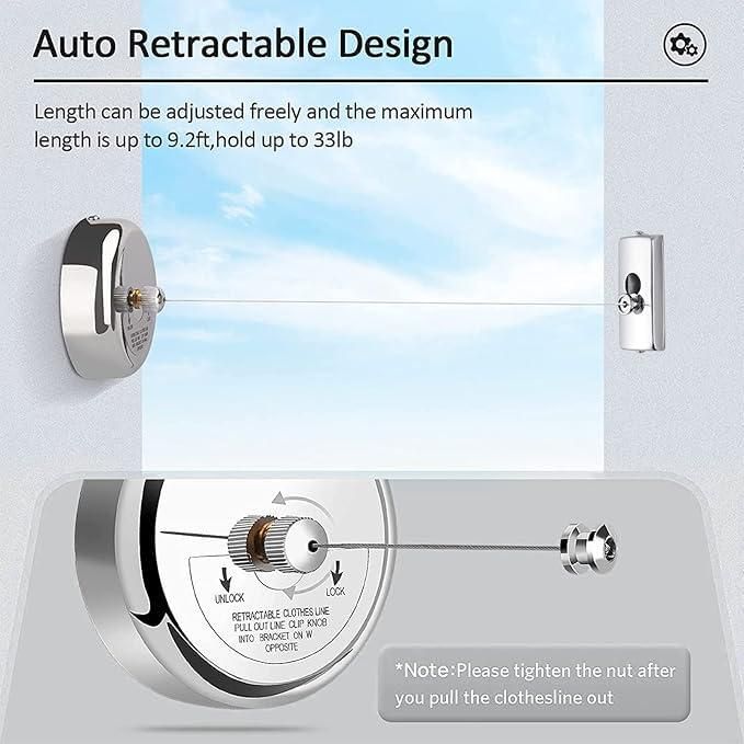 Stainless Steel Retractable Clothesline -LC
