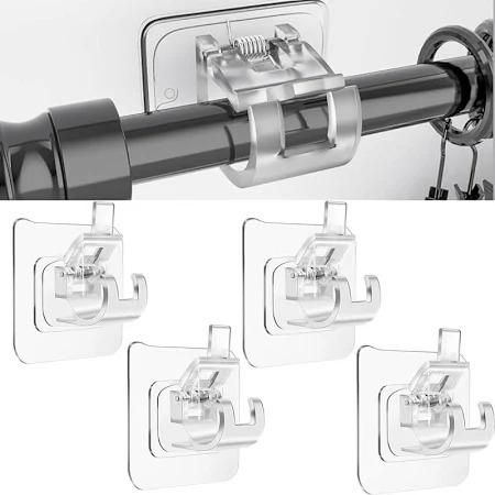 Rods Clips Hook Self Adhesive Pack of 6 -TC