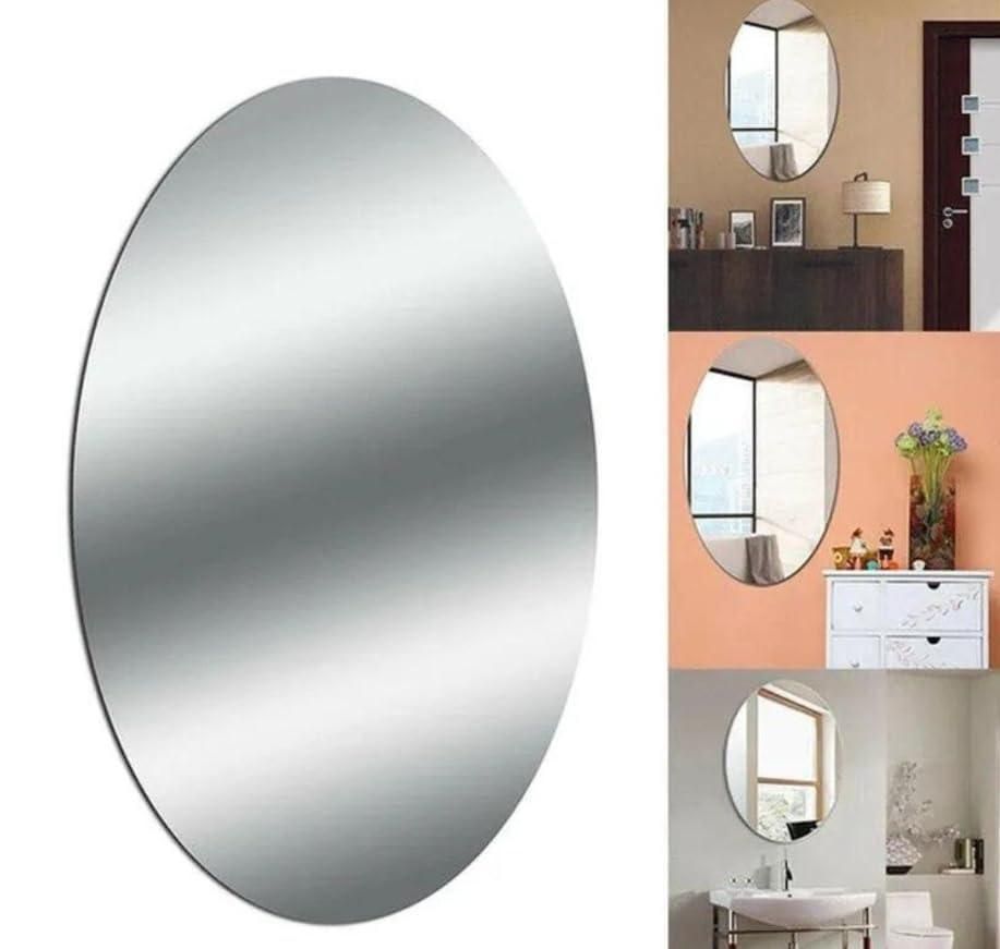 Combo of Oval Shape & Square Shape Mirror (Pack of 2) -TC