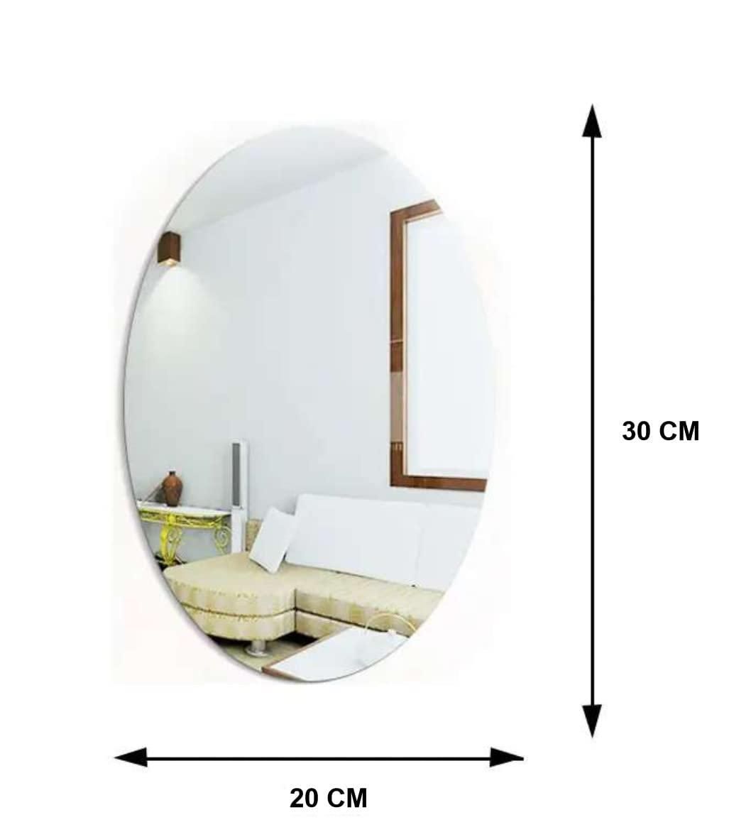 Combo of Oval Shape & Square Shape Mirror (Pack of 2) -TC