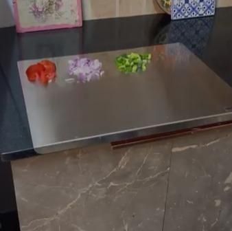 Stainless Steel Chopping Board (35x31cm) -KC