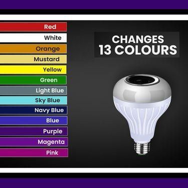 Colour Changing LED Bulb with Bluetooth Speaker & Remote -EC