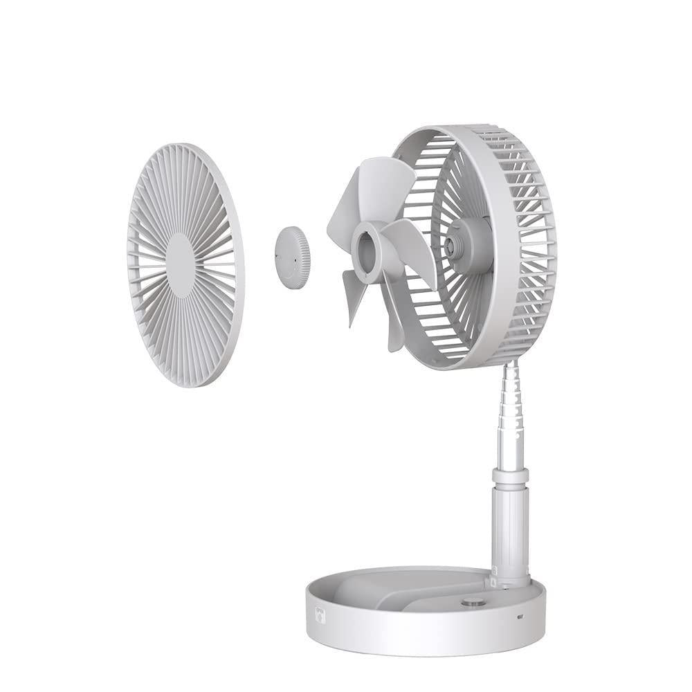 Adjustable Height Telescopic Rechargeable Standing Fan Rechargeable Pedestal Fan  -SC
